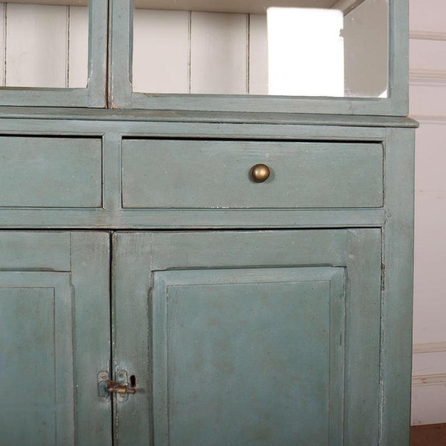 Scottish Glazed Kitchen Cabinet in Pine For Sale - Image 6 of 14