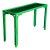 Late 20th Century Faux Bamboo High Gloss Green Lacquered Console For Sale