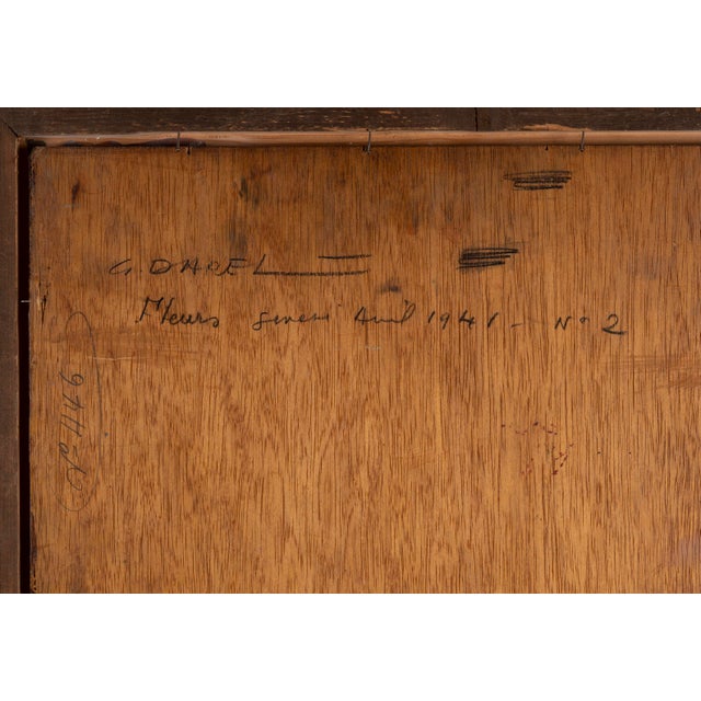 Georges Darel, Flowers No.2, 1941, Oil on Panel For Sale - Image 11 of 14