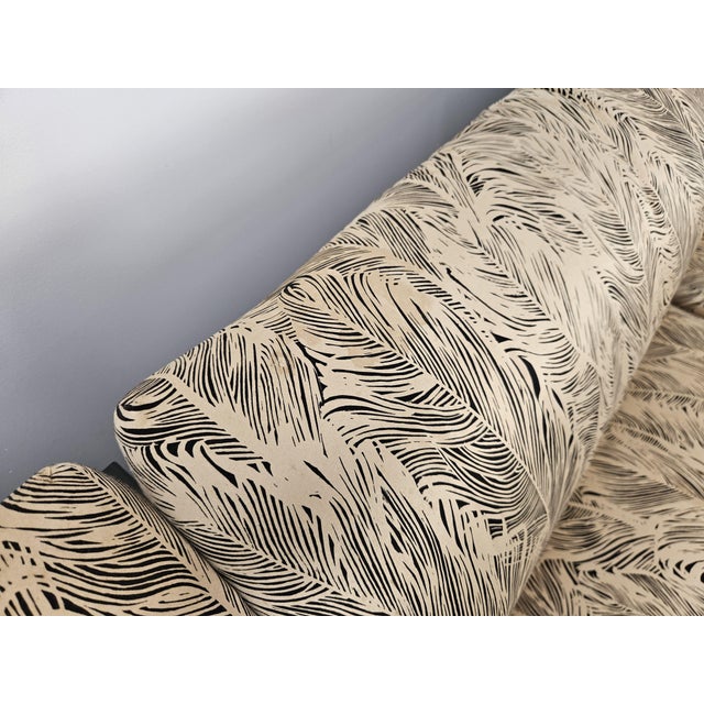 Modular Sofa in Silk and Lacquered Wood by Pierre Cardin, 1970, Set of 5 For Sale - Image 6 of 18