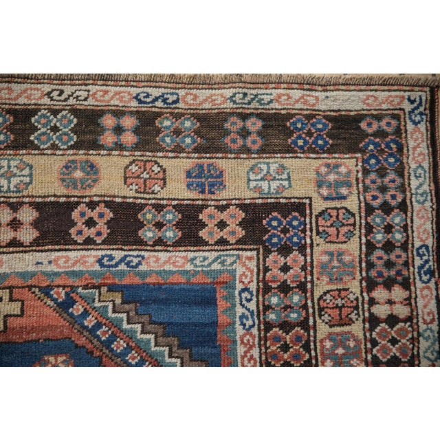 Textile Antique Caucasian Carpet - 4'10" x 7'9" For Sale - Image 7 of 9