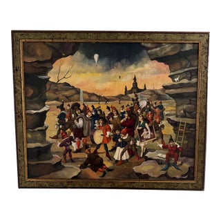 "Theater-11" (1995) – 1990s Surrealist Tribute Art For Sale