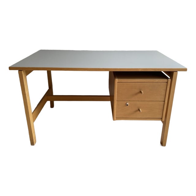 Beech Desk GE 125 by Hans J. Wegner for Getama For Sale