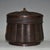 Metal Vintage Woven Texture Tea Caddy | Chinese Tea Jar With Gilt Character | Chinoiserie Decor For Sale - Image 7 of 9