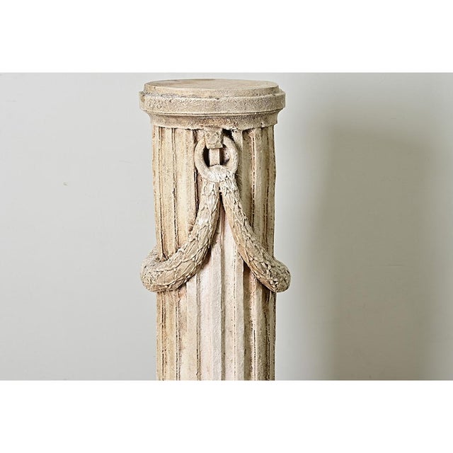 Cream Portuguese 19th Century Plaster Column For Sale - Image 8 of 10