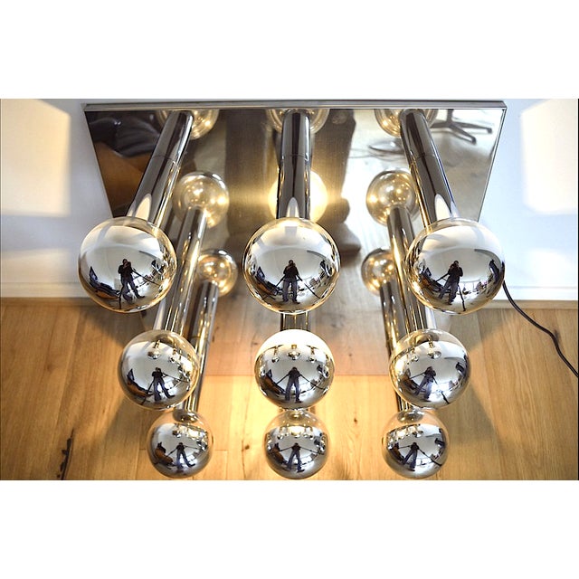 Large Vintage Space Age Ceiling Lamp by Motoko Ishii for Staff, 1970s For Sale - Image 4 of 7