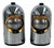 Chromed Table Lamps from ABM, 1960s, Set of 2 For Sale