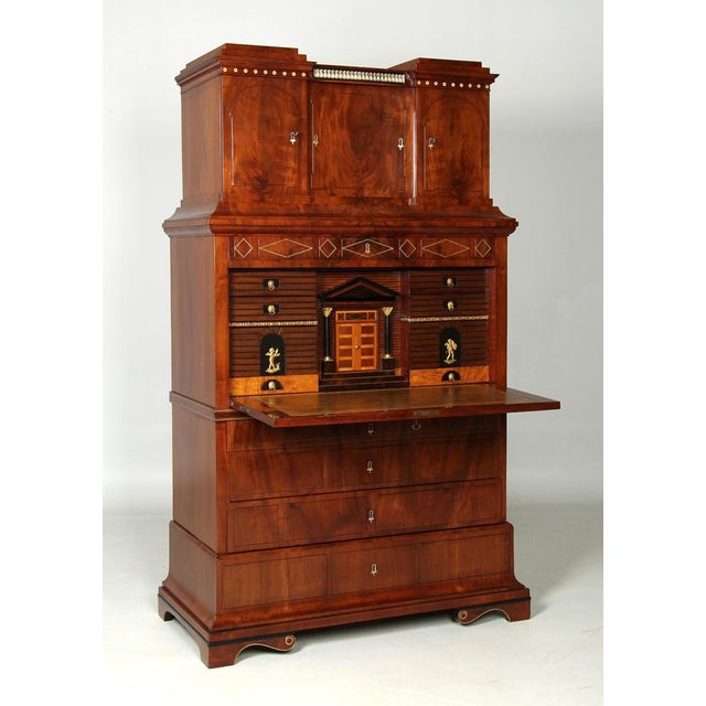 Danish Biedermeier Secretary with Secret Compartments, 1830 For Sale - Image 10 of 18