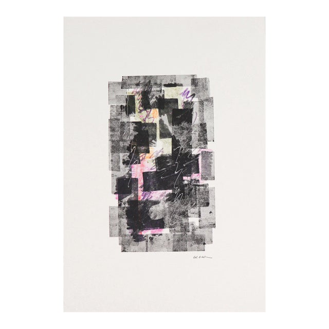 Geometric Abstract Deconstruction 20th Century Monotype For Sale
