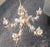 A circa 1960s Italian five-arms encrusted in seashells make the most magnificent chandelier, some patina, stabile and...