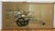 Japanese Vintage Japanese 4-Panel Byobu Flower Cart Hand Signed Painted Folding Screen For Sale - Image 3 of 3