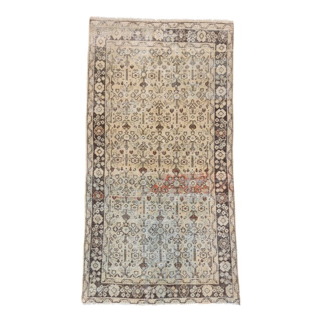 Vintage Persian Mahal Rug, 03'09 X 06'11 For Sale