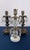 Gilt Brass & Tiered Crystal Girandole Trio - 12" Statement Set For Sale In Houston - Image 6 of 9