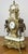 Louis XV Brass Marble Garniture Set with Candelabras, Set of 3 For Sale - Image 9 of 18