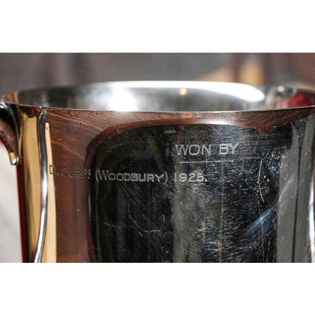 Silver English Antique Silverplate Trophy Cup Military Militaria For Sale - Image 8 of 13