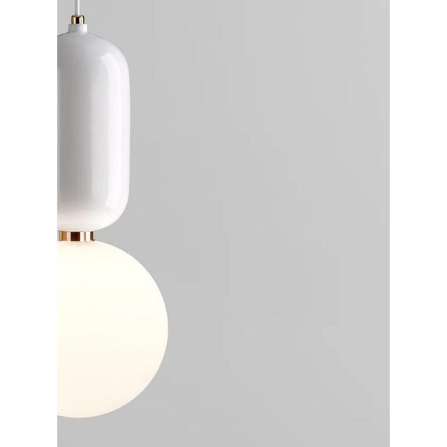 Aballs T Me White Suspension Lamp by Jaime Hayon for Parachilna For Sale - Image 6 of 12