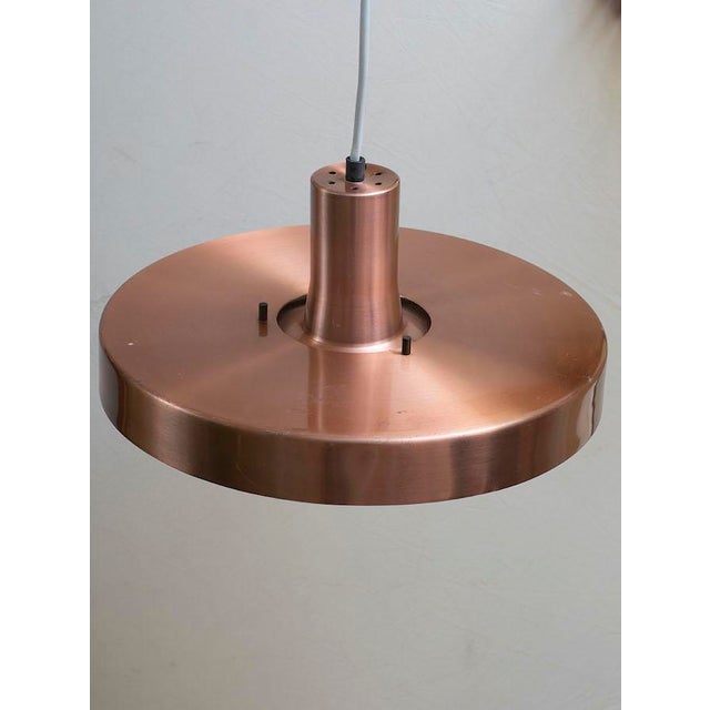 Vintage Danish Lamp in Copper by Jo Hammerborg for Fog & Mørup, 1960s For Sale - Image 3 of 4