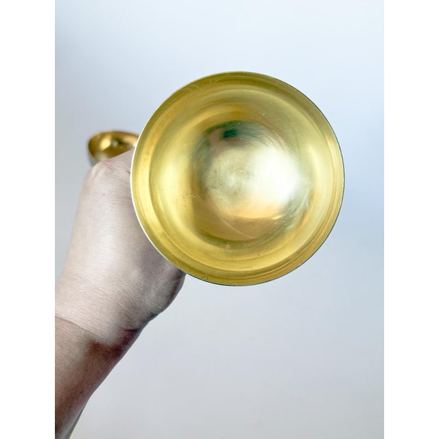 Silver Vintage Italian Silverplate Champagne Coupes by Leonard For Sale - Image 8 of 9