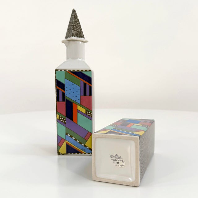 Rosenthal Metropol Vinegar & Oil Set by Barbara Brenner for Rosenthal, 1990s, Set of 2 For Sale - Image 4 of 8