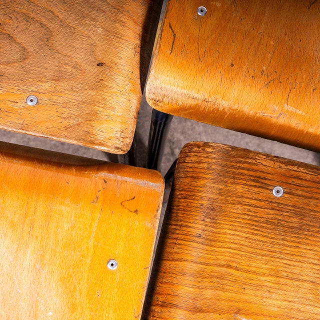 Elbe Steel Grey Stacking Dining Chair, 1950s For Sale - Image 12 of 12