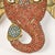 Vintage Ganesh Wall Hanging Mask Brass Filigree and Inlay Nepal For Sale - Image 9 of 12