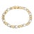 Men's 18k Yellow Gold 0.36ct Pave Diamond Contemporary Bracelet For Sale