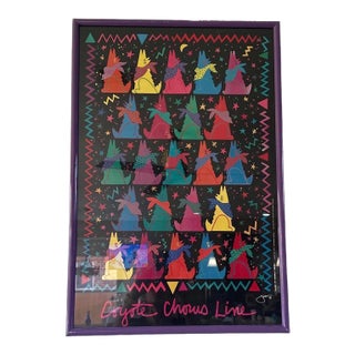 1980s Jeff Low “Coyote Chorus Line” Southwestern Pop Art Poster For Sale