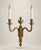 French Antique French Louis XVI Style Twin-Light Wall Sconces - Gilt Bronze Ormolu Neoclassical Double Arm Wall Lights, Late 19th Century - Pair For Sale - Image 3 of 18