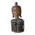 Stunning West African Bust - Wood, Metal, Beads, and Cowrie Shells Early 20th C. For Sale