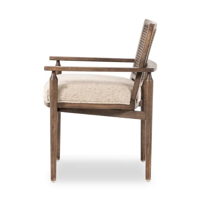 Taupe Four Hands Xavier Dining Armchair, Hasselt Taupe For Sale - Image 8 of 13