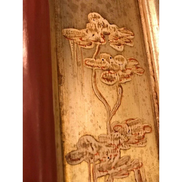 Silver Gilt With Oriental Decoration La Barge Chinoiserie Mirror For Sale In New York - Image 6 of 11