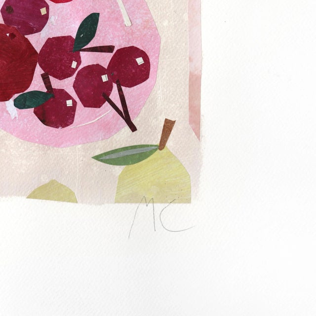 2020s Cherry and Beetroot - Playful Food Still Life Collage Original Artwork by Maria C Bernhardsson For Sale - Image 5 of 7
