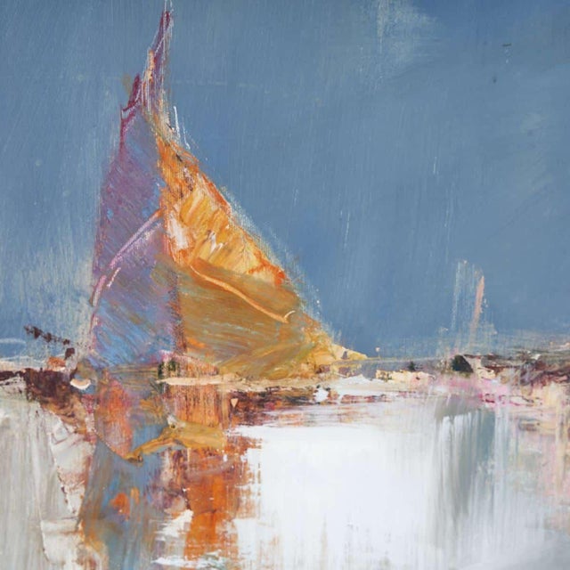 Renzo Piccoli, Marine Fresco, Oil on Canvas For Sale - Image 3 of 5