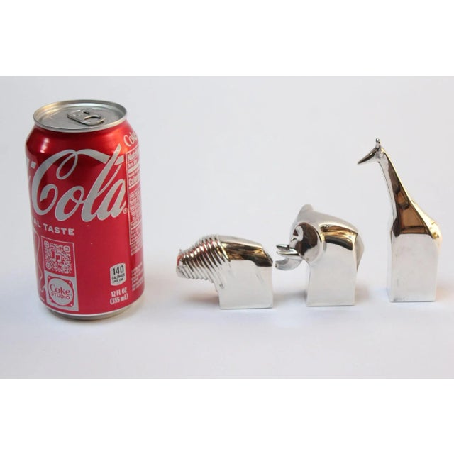 1970s Set of Three Vintage Silver-Plated Animal Paperweights/Figurines Designed by Gunnar Cyren for Dansk For Sale - Image 5 of 13