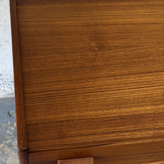 Vintage Danish Modern Teak Three Drawer Chest, Poul Volther Munch Mobler Slagelse Circa 1960's For Sale In New York - Image 6 of 8