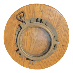 Vintage German Bronze Ship’s Porthole Window – Din Hna 250