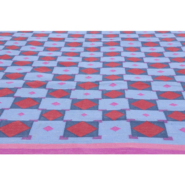 Late 20th Century Vintage Afghani Dhurrie Rug, 06'02 X 08'10 For Sale - Image 5 of 10