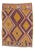 Vintage Colorful Turkish Kilim Rug - 3'4" X 4'8" For Sale