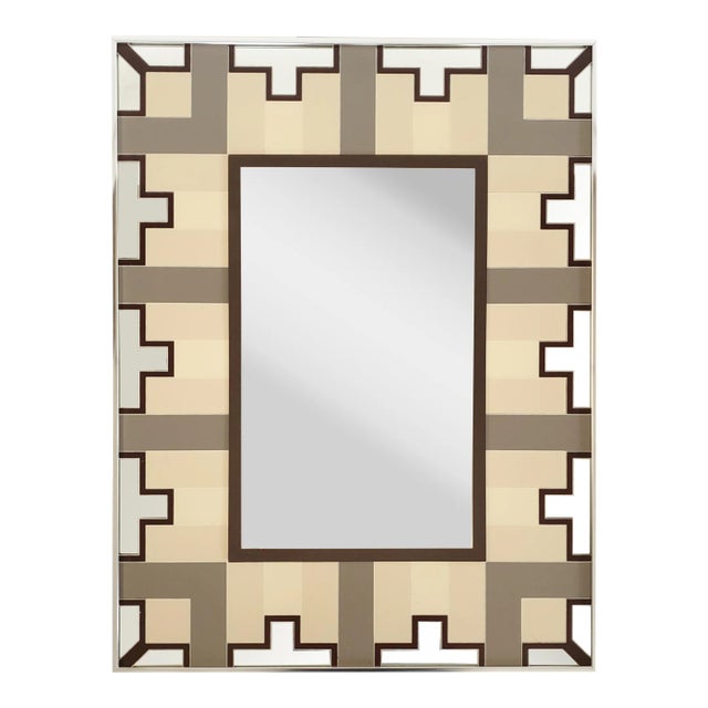 Vintage Greg Copeland Op Art Wall Mirror Chairish