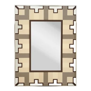 Vintage Greg Copeland Op Art Wall Mirror