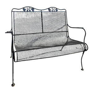 Vintage Woodard Briarwood High-Back Love Seat