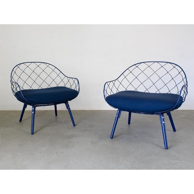 Blue Pina Armchair by Jaime Hayon for Magis, 2019, Set of 2 For Sale - Image 8 of 13