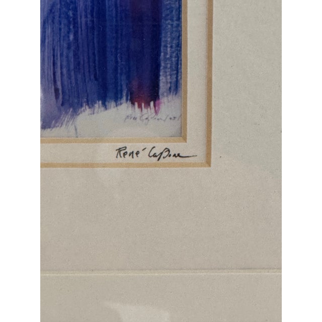 René Capone "Boy With Vertical Lines" Signed Print, Circa 2012 For Sale - Image 9 of 12