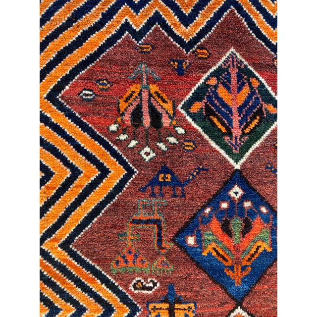 Vintage Tribal Gabbeh Rug, 1920s For Sale - Image 11 of 18