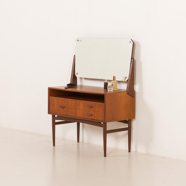 Mid-Century Modern Mid-Century Scandinavian Vanity with Adjustable Mirror, 1960s For Sale - Image 3 of 18