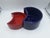 Mid-Century Modern Vintage V-Bol Vases in Glazed Clay by Zaven for Zanotta, 1990s, Set of 2 For Sale - Image 3 of 15