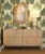 Worlds Away Matthew Izzo Home Angus Fluted Cerused Oak Four Drawer Chest With Brass Hardware For Sale - Image 4 of 10