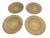** Please Read Entire Description ** Faux Basket woven wicker Charger Plates-Set of 4 Perfect for any seasonal table...