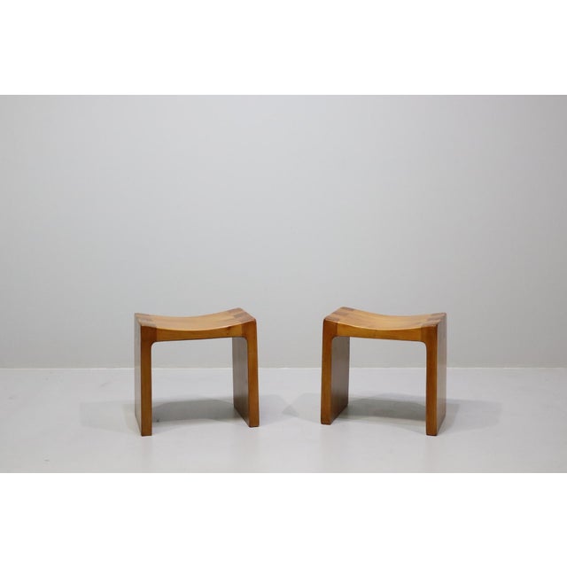 Italian Stools by Giuseppe Rivadossi, 1970, Set of 2 For Sale - Image 9 of 12