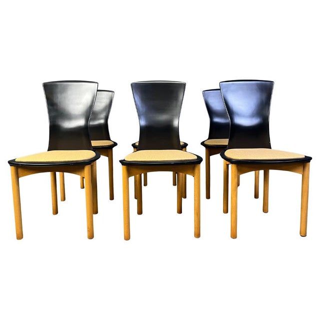 Vintage Pelope Dining Chairs by Francesco Binfarè for Cassina, 1990s, Set of 6 For Sale - Image 16 of 16